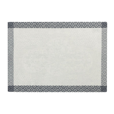Evasion Celeste Grey 20" x 14" Placemat by Le Jacquard Français - 9at Fig Linens and Home - 2