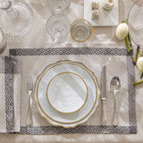 Evasion Celeste Grey 20" x 14" Placemat by Le Jacquard Français - 9at Fig Linens and Home - 1