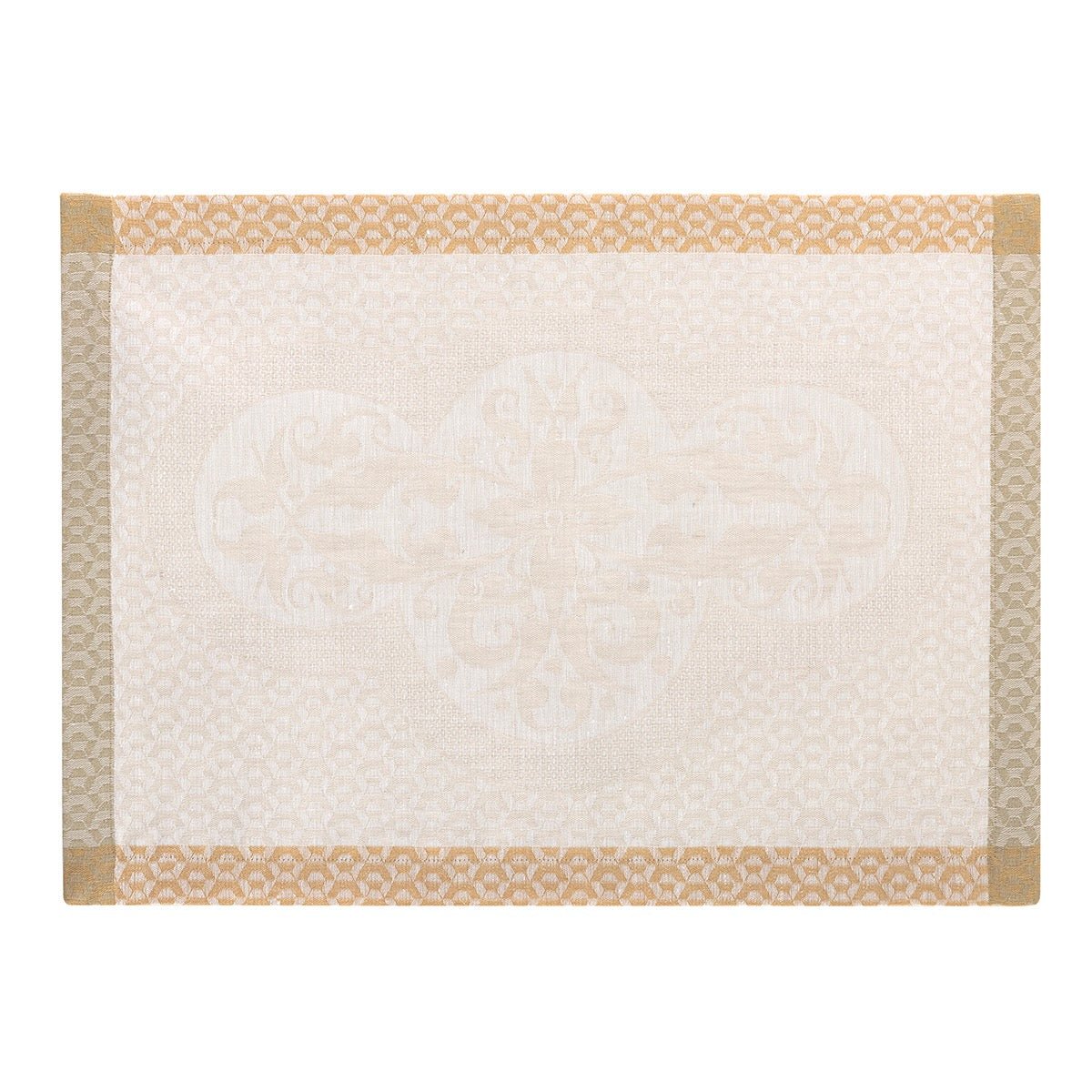 Evasion Celeste Beige 20" x 14" Placemat by Le Jacquard Français - 9at Fig Linens and Home - 8