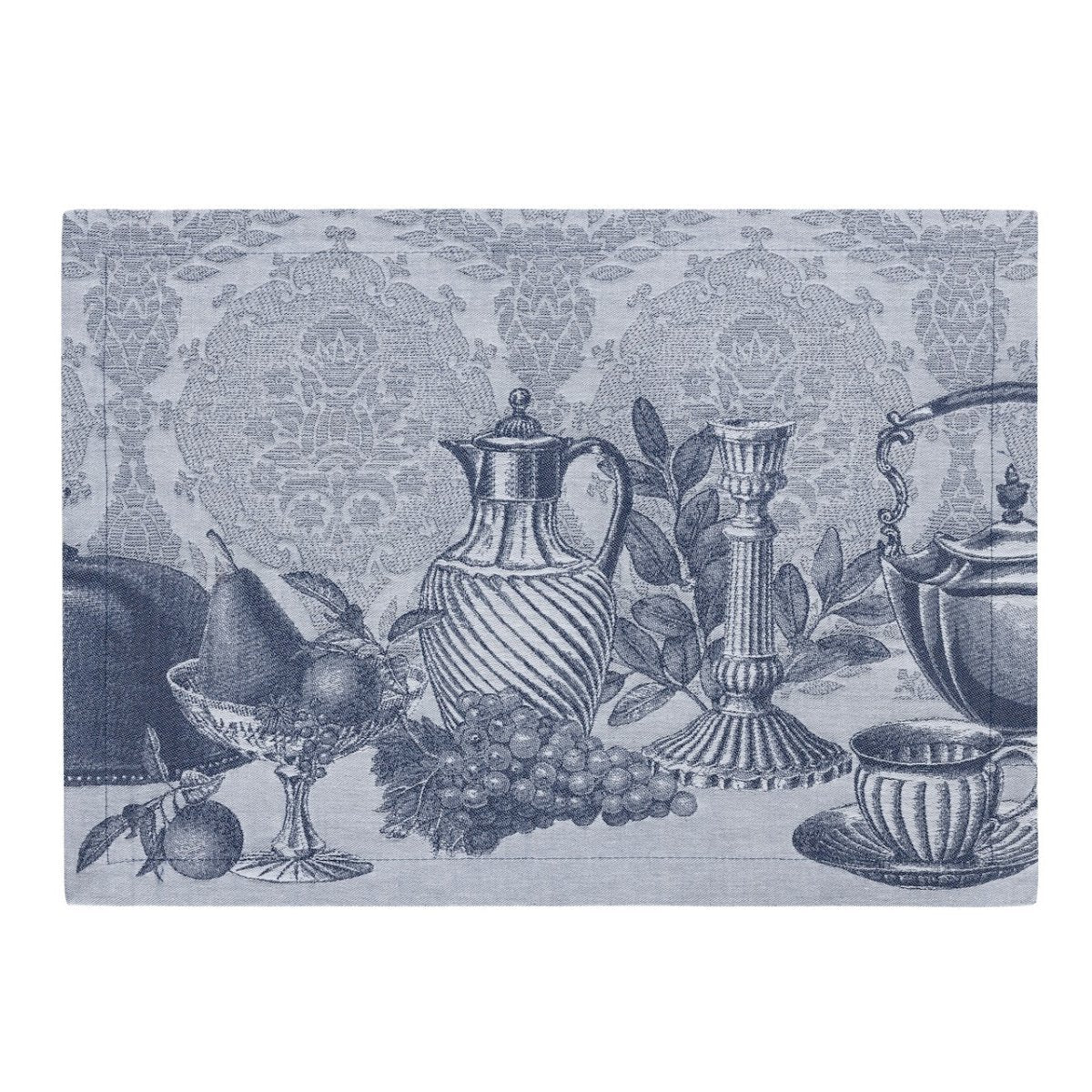 Festin Blue 20" x 14" Placemat by Le Jacquard Français - 9at Fig Linens and Home - 6