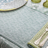 Wagara Green 20" x 14" Placemat by Le Jacquard Français - 9at Fig Linens and Home - 3