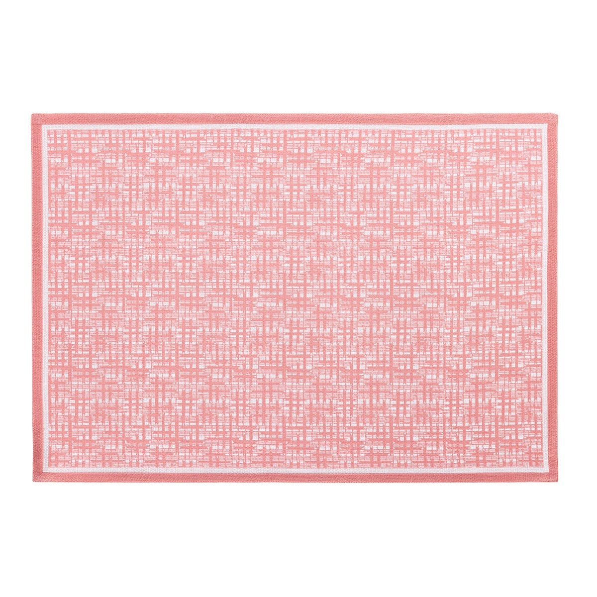 Wagara Pink 20" x 14" Placemat by Le Jacquard Français - 9at Fig Linens and Home - 9