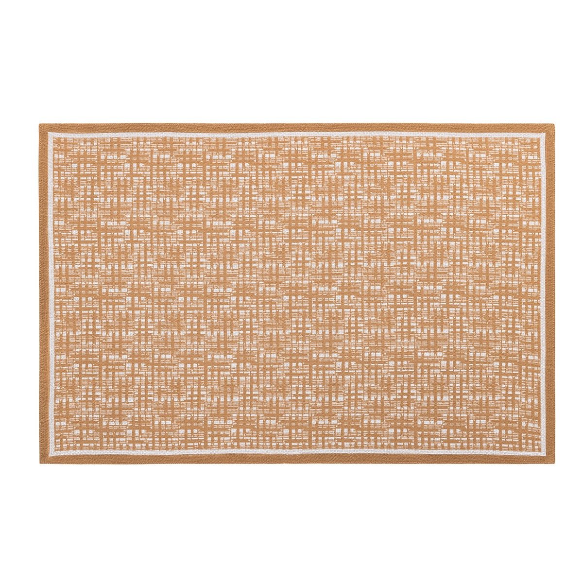 Wagara Beige 20" x 14" Placemat by Le Jacquard Français - 9at Fig Linens and Home - 5