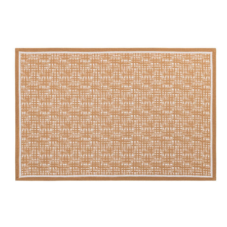 Wagara Beige 20" x 14" Placemat by Le Jacquard Français - 9at Fig Linens and Home - 5