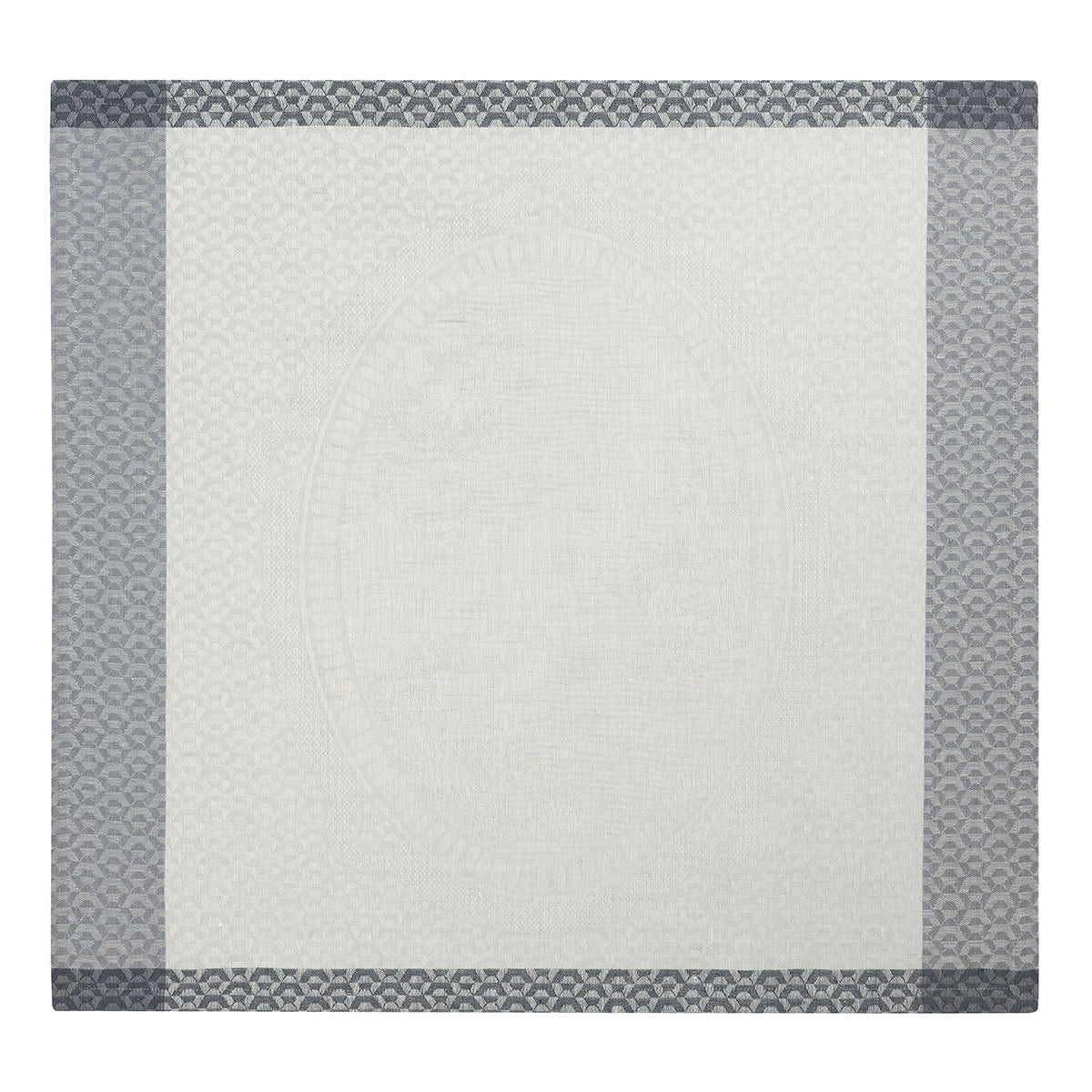 Evasion Celeste Grey 23" x 23" Napkin by Le Jacquard Français - 9at Fig Linens and Home - 4