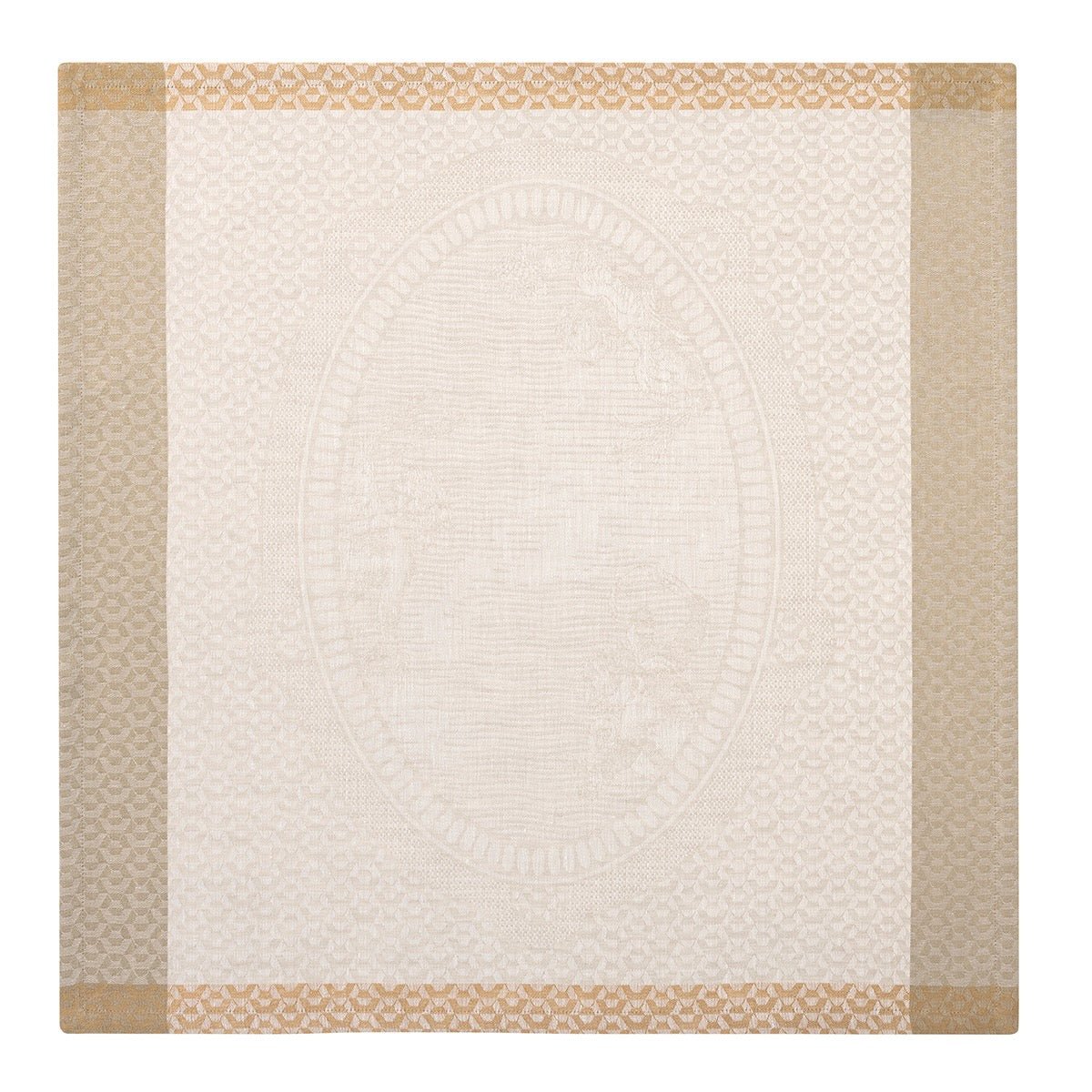 Evasion Celeste Beige Napkin by Le Jacquard Français - 9at Fig Linens and Home - 2