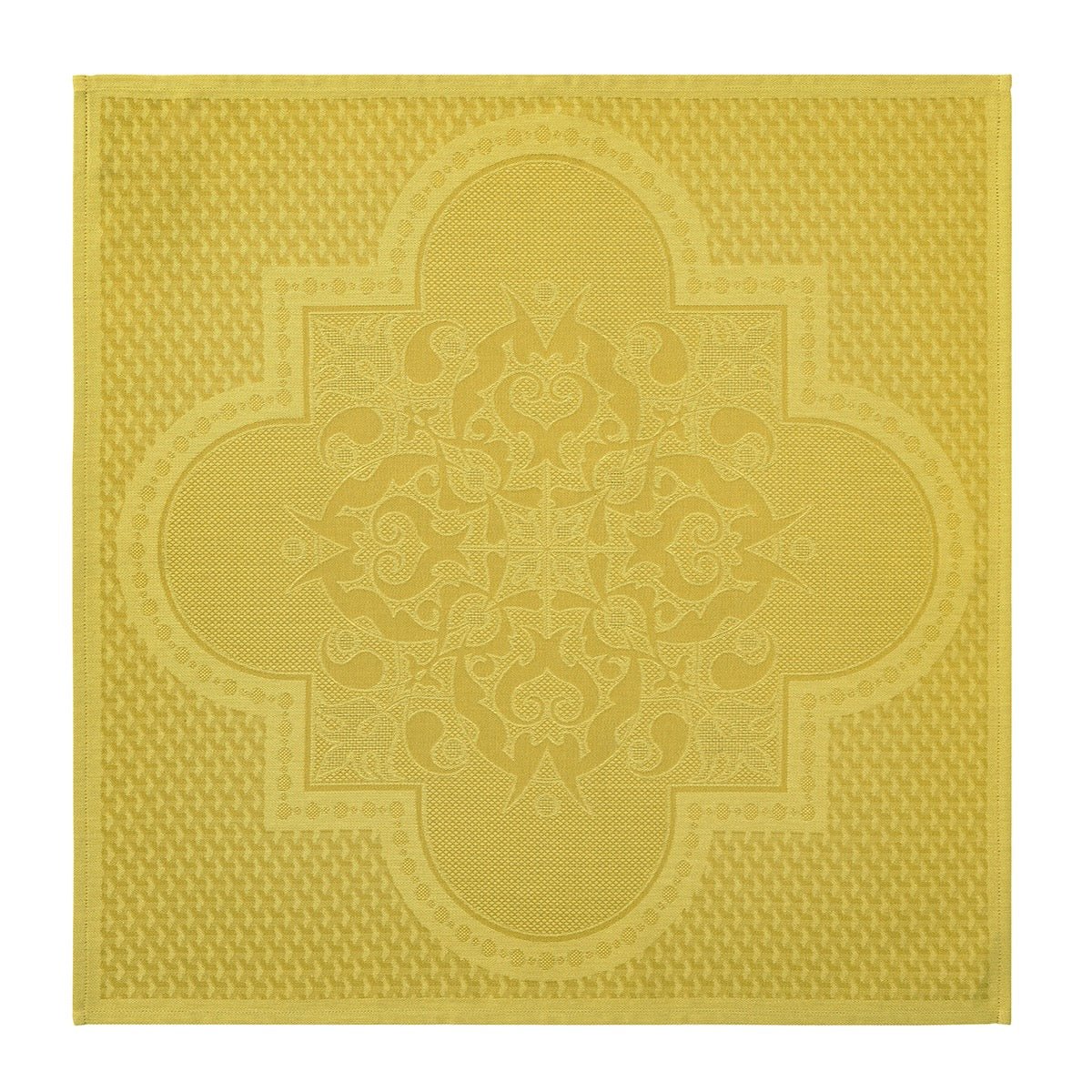 Palais Venitien Yellow 23" x 23" Napkin by Le Jacquard Français - 9at Fig Linens and Home - 1