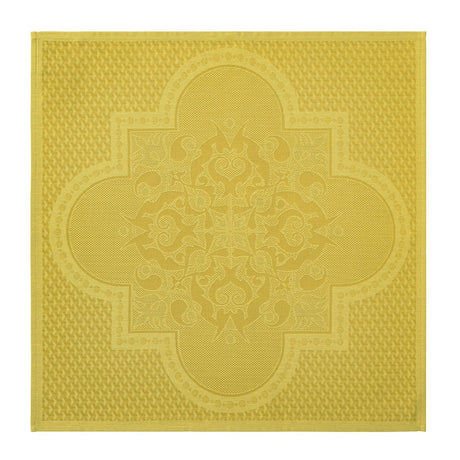 Palais Venitien Yellow 23" x 23" Napkin by Le Jacquard Français - 9at Fig Linens and Home - 1