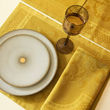 Palais Venitien Yellow 23" x 23" Napkin by Le Jacquard Français - 9at Fig Linens and Home - 9