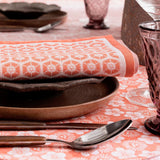 Wagara Pink 20" x 14" Placemat by Le Jacquard Français - 9at Fig Linens and Home - 8