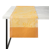 Table Runner - Le Jacquard Français Jardin d'eden pollen yellow table linens at Fig Linens and Home
