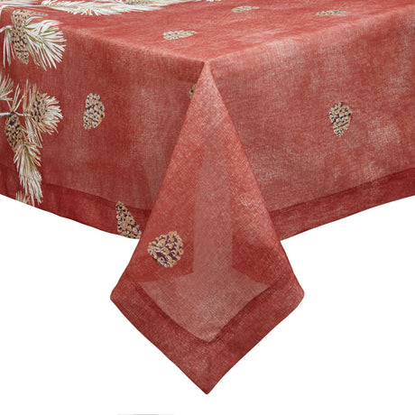 Cambridge Burnt Orange Tablecloth | Mode Living at Fig Linens and Home