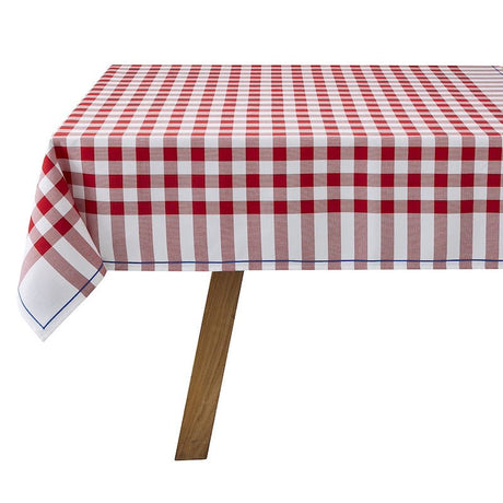 Tablecloth - Bistrot français red Table Linens by le jacquard français at Fig Linens and Home