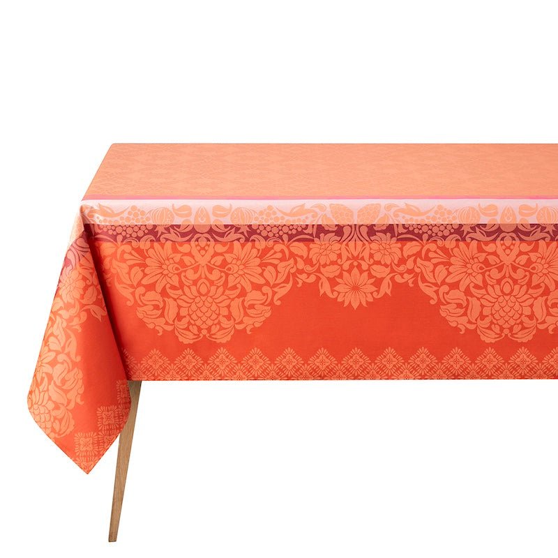 Le Jacquard Français Tablecloth Mumbai Orange - Fig Linens and Home