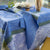 escapade tropicale blue tablecloth by le jacquard français