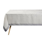 Evasion Celeste Grey 69" x 98" Tablecloth by Le Jacquard Français - 9at Fig Linens and Home - 2
