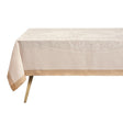 Evasion Celeste Beige 69" x 69" Tablecloth by Le Jacquard Français - 9at Fig Linens and Home - 2