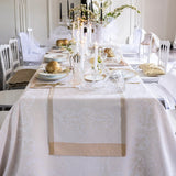 Evasion Celeste Beige 20" x 59" Runner by Le Jacquard Français - 9at Fig Linens and Home - 4