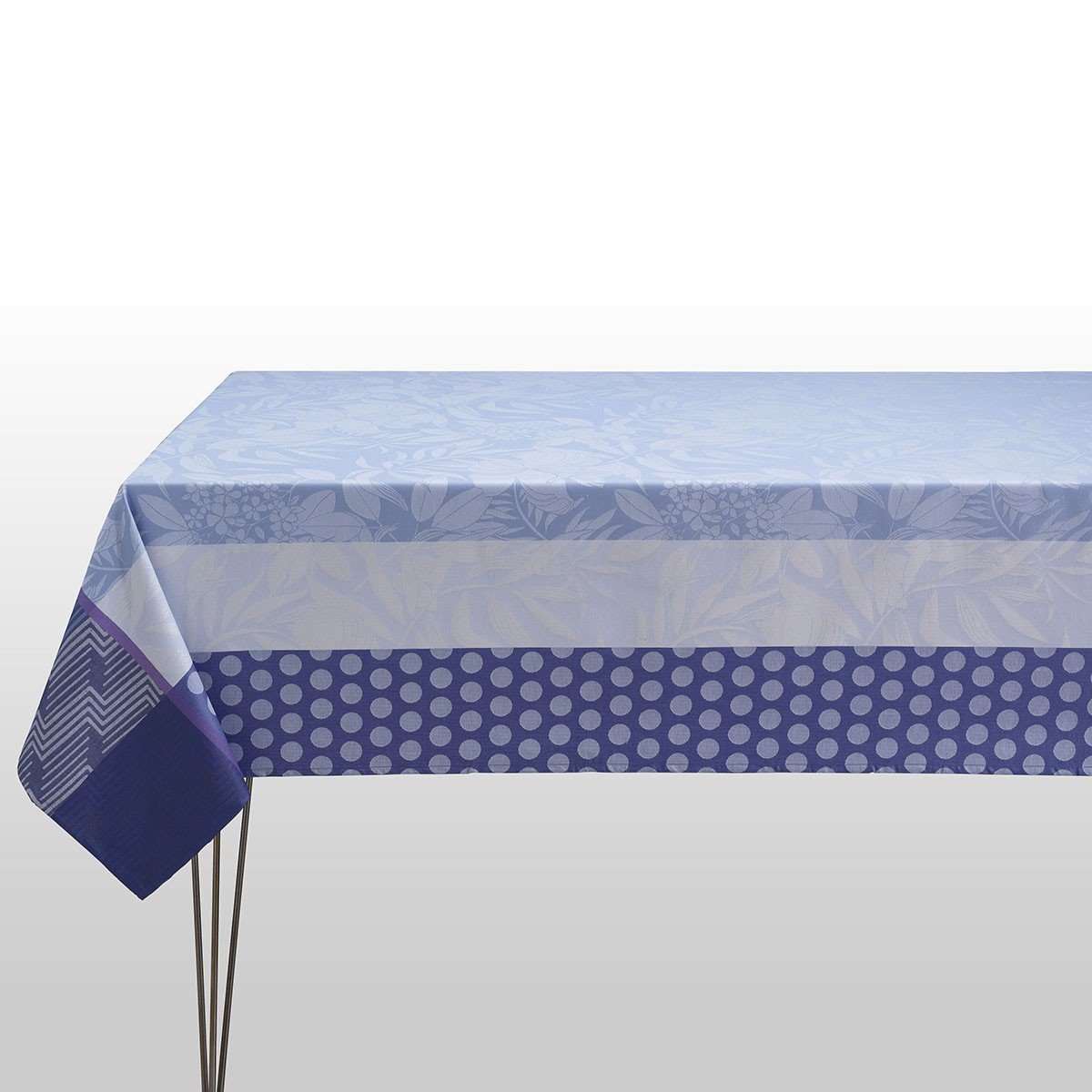 Nature Urbaine Electric Blue Tablecloth | Le Jacquard Francais