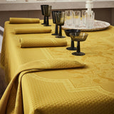 Palais Venitien Yellow 69" x 98" Tablecloth by Le Jacquard Français - 9at Fig Linens and Home - 3