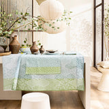 Wagara Green 59" x 86" Tablecloth by Le Jacquard Français - 9at Fig Linens and Home - 7