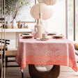 Wagara Pink 69" x 69" Coated Tablecloth by Le Jacquard Français - 9at Fig Linens and Home - 10