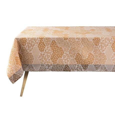 Wagara Beige 59" x 86" Tablecloth by Le Jacquard Français - 9at Fig Linens and Home - 8
