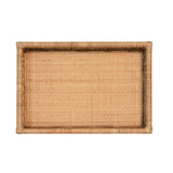Tango Rattan Tray Top View by Worlds Away at Fig Linens and Home