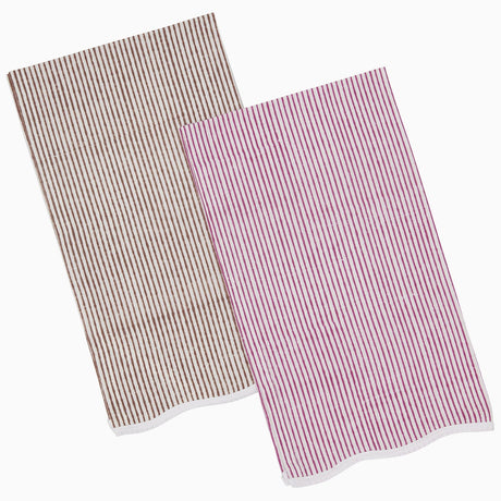 Nandi Berry & Coffee Tea Towels by John Robshaw at Fig Linens and Home - 1
