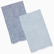 Nandi Indigo & Light Indigo Tea Towels by John Robshaw at Fig Linens and Home - 1