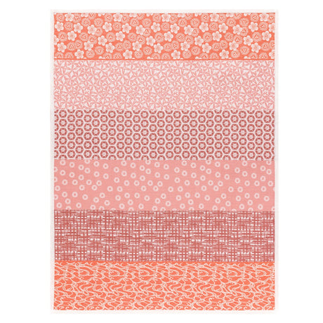 Wagara Pink 24" x 31" Tea Towel by Le Jacquard Français - 1