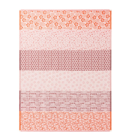 Wagara Pink 24" x 31" Tea Towel by Le Jacquard Français - 2