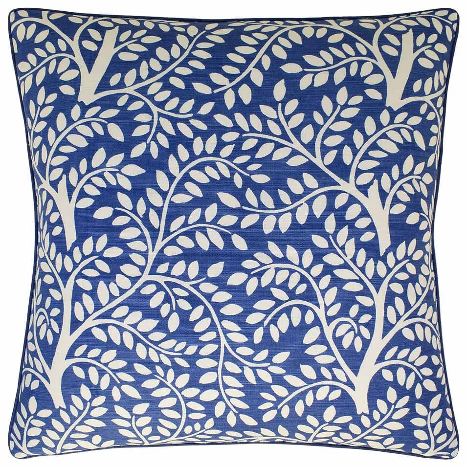 Temple Garden Blue - Throw Pillow by Ryan Studio