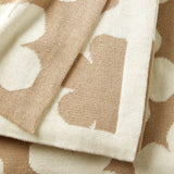 Yves Delorme Kenzo K Hanadot Beige Knitted Throw by Yves Delorme - Knitted Throw 51 x 67 K Hanadot Beige at FIG LINENS AND HOME - 3