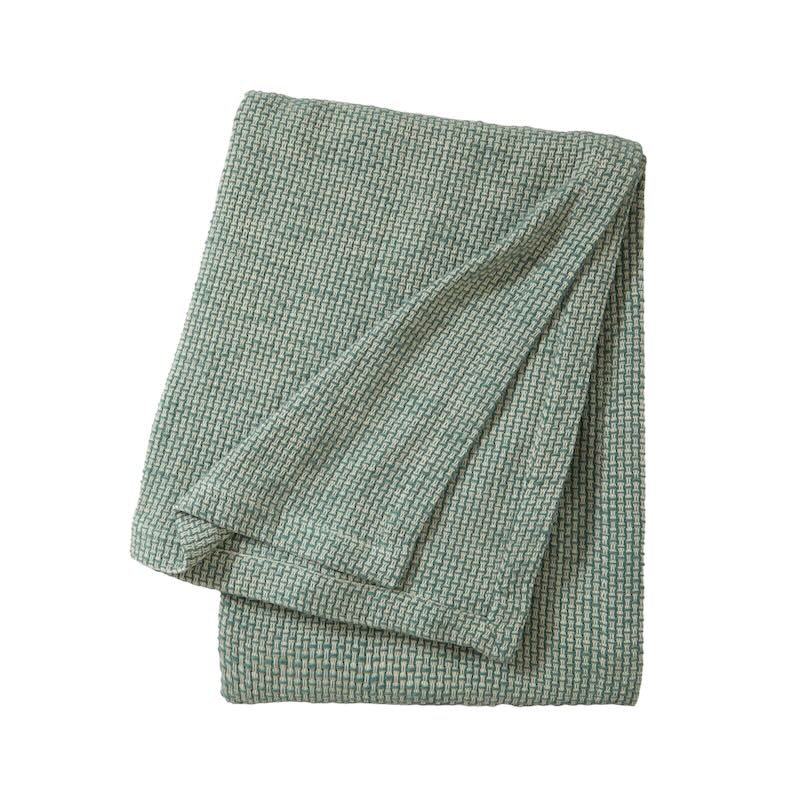 Transat Celadon Throw Blanket by Kenzo Paris at Fig Linens and Home