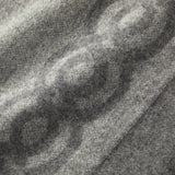 Chain Detail on Joyau Brume Cashmere Throw Blankets | Yves Delorme Couture Decor