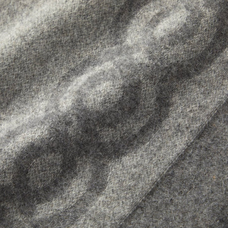 Chain Detail on Joyau Brume Cashmere Throw Blankets | Yves Delorme Couture Decor