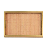 Tobin Wicker Tray Top View by Worlds Away at Fig Linens and Home
