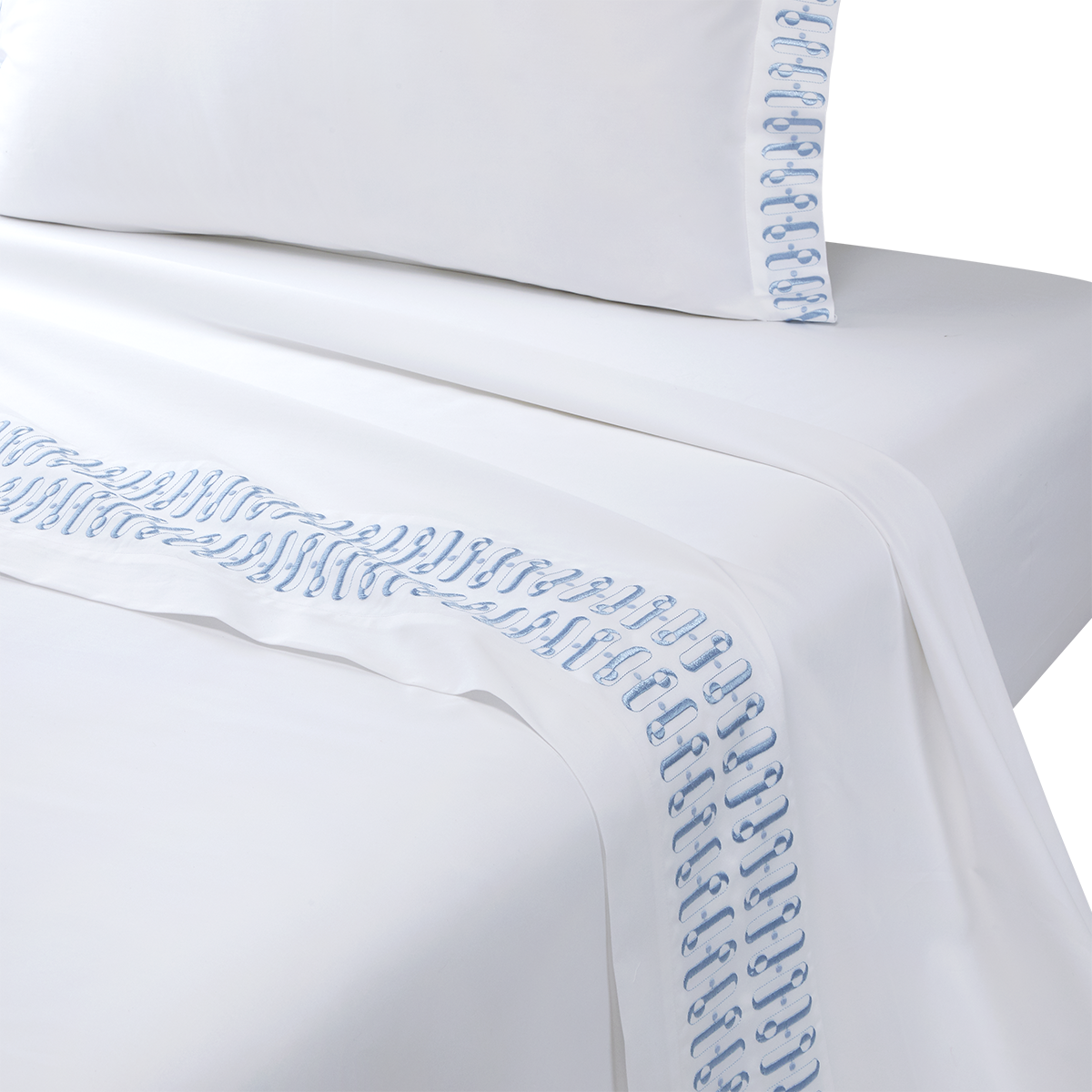 Dorian Pastel Flat Sheet by Yves Delorme Couture