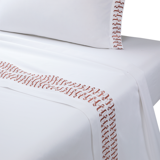 Dorian Santal Flat Sheet by Yves Delorme Couture