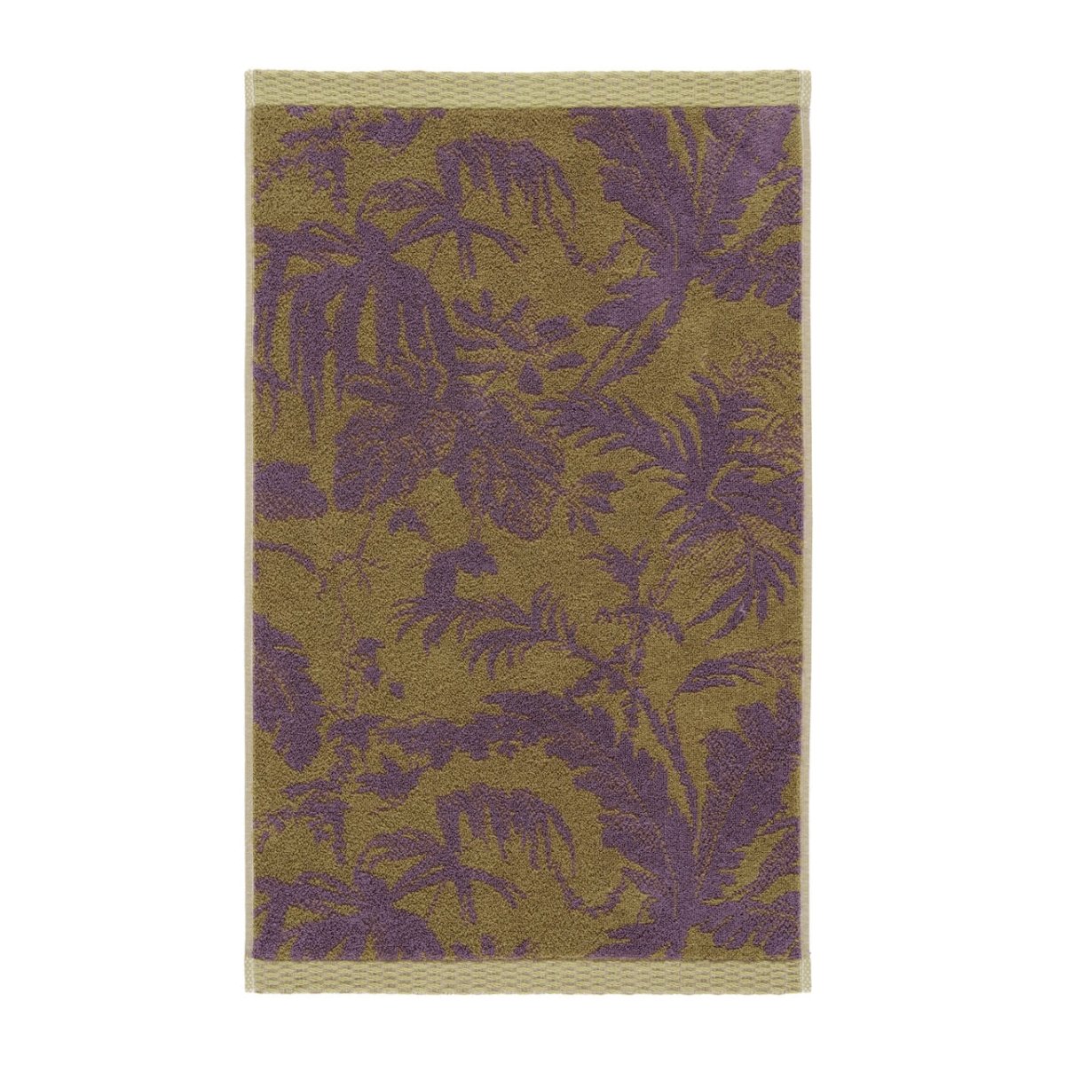 Guest Towel Front - Yves Delorme Towels in Fresque Iris at Fig Linens and Home