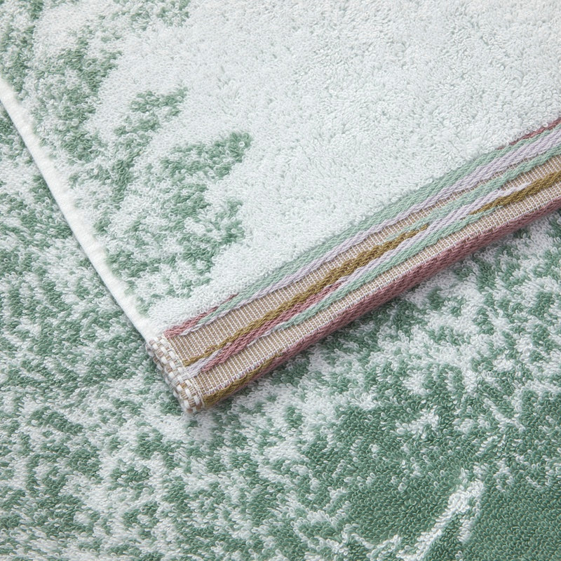 Detail of Binding - Towel Parc Yves Delorme Parc Bath Towel Collection Fig Linens and Home 3