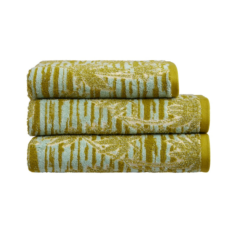 Tropical Bath Towels by Yves Delorme | Organic Cotton Terry Jacquard