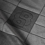 Yves Delorme Hugo Boss Double B Charcoal Bath Towels by Yves Delorme - Bath Sheet 35 x 59 Double B Charcoal at FIG LINENS AND HOME - 8