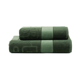 Yves Delorme Hugo Boss Double B Cypres Bath Towels by Yves Delorme - Bath Sheet 35 x 59 Double B Cypres at FIG LINENS AND HOME - 2
