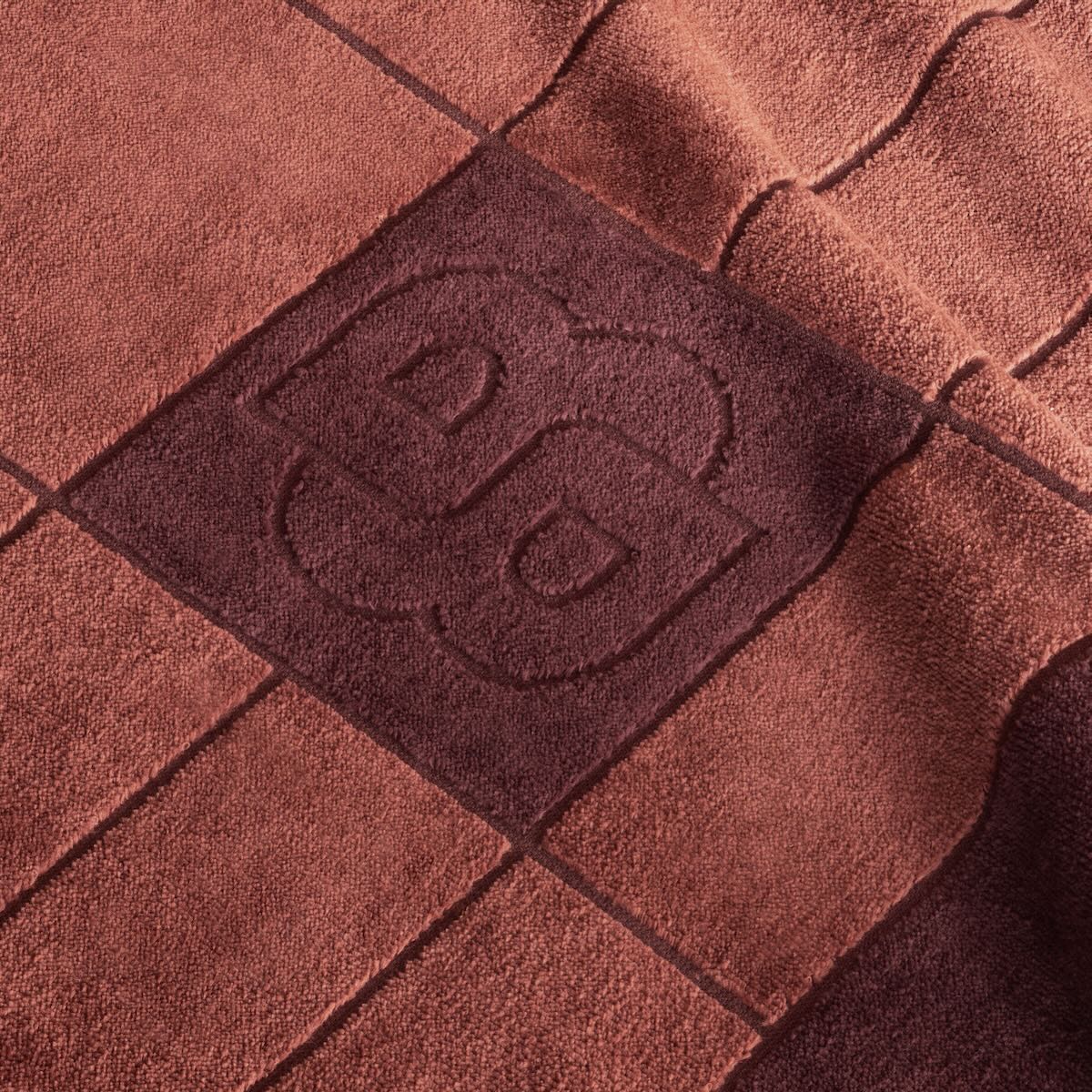 Yves Delorme Hugo Boss Double B Lava Bath Towels by Yves Delorme - Bath Sheet 35 x 59 Double B Lava at FIG LINENS AND HOME - 9