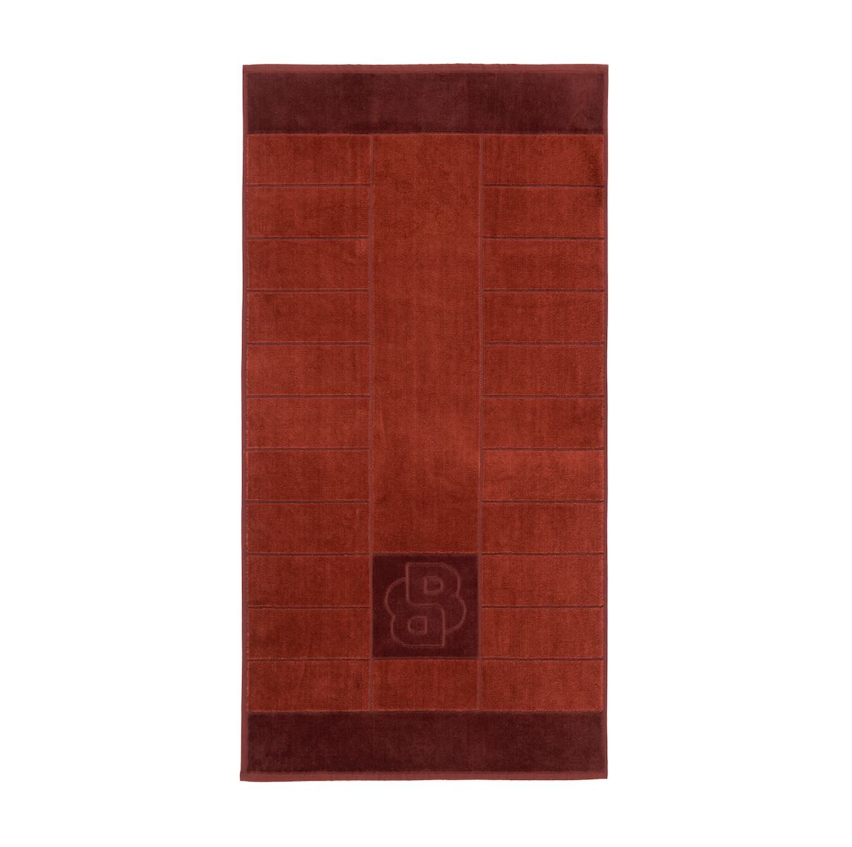 Yves Delorme Hugo Boss Double B Lava Bath Towels by Yves Delorme - Hand Towel 20 x 39 Double B Lava at FIG LINENS AND HOME - 7