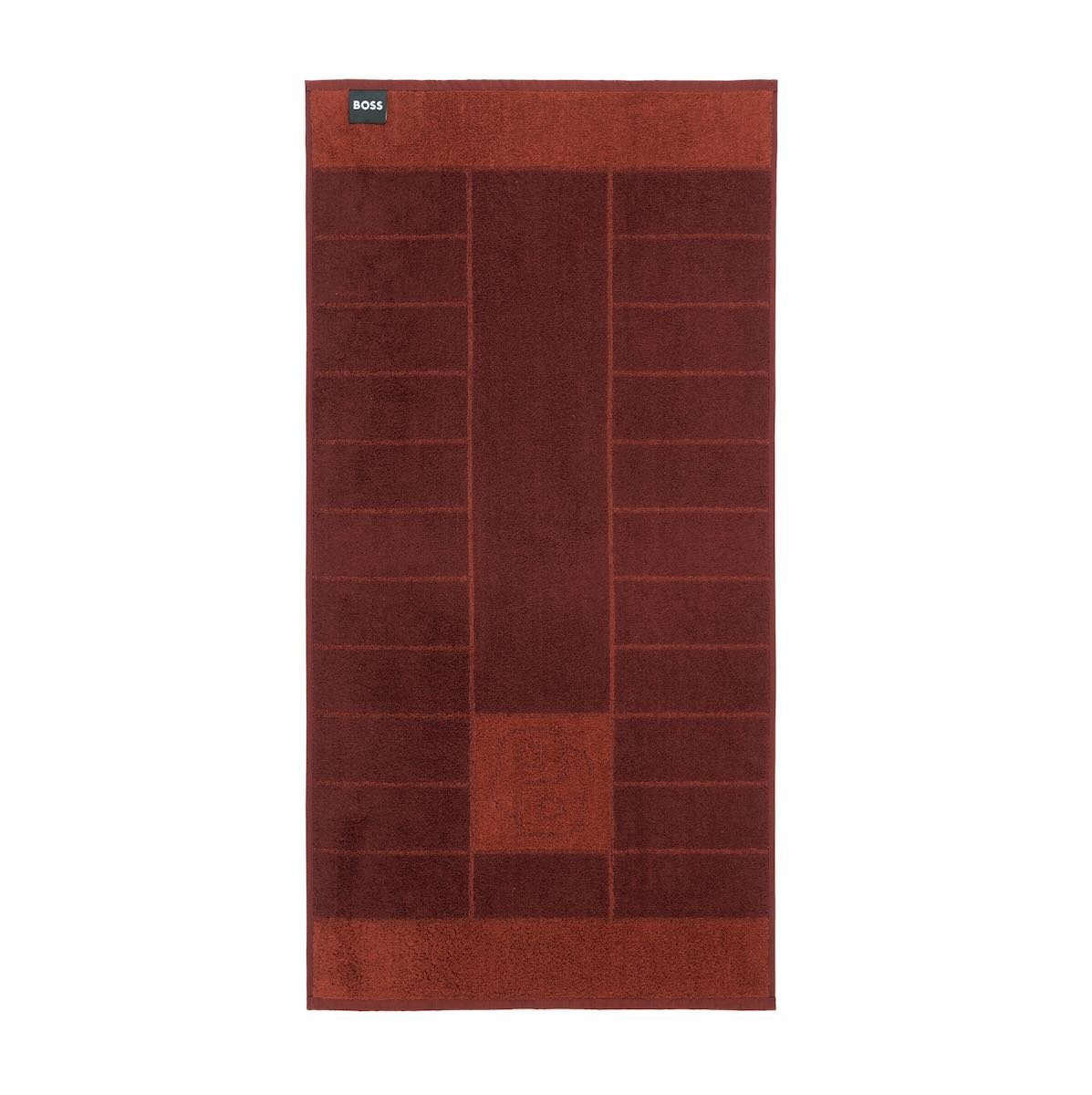 Yves Delorme Hugo Boss Double B Lava Bath Towels by Yves Delorme - Hand Towel 20 x 39 Double B Lava at FIG LINENS AND HOME - 6