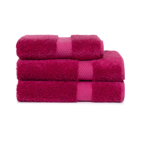 Etoile Fushia Bath Towels by Yves Delorme at Fig Linens and Home