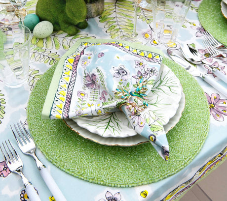 Kim Seybert Tuileries Napkins shown on Table Setting - 2